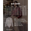 image:imageMANGOPOP Womens Button Down Long Sleeve Bodysuit Collared TopBurgundy