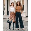 image:imageMANGOPOP Womens Mock Turtle Neck Bodysuit Mesh Sheer Long Short Sleeve Top04long Sleeve Coffee