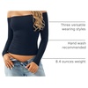 image:imageMANGOPOP Off The Shoulder Tops for Women Sexy Long Sleeve T Shirt SlimB5long Sleeve Deep Blue