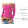 image:imageMANGOPOP Off The Shoulder Tops for Women Sexy Long Sleeve T Shirt SlimB9long Sleeve Blush
