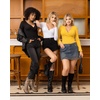 image:imageMANGOPOP Womens Sexy Deep V Neck Tops Long Sleeve Wrap Slim Fit T ShirtsYellow