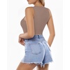 image:imageMANGOPOP Womens Tank Top Bodysuit Racerback Halter TopsLight Coffee