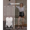 image:imageMANGOPOP Womens V Neck Half Sleeve Bodysuit 34 Sleeve TopsRose Pink
