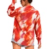 image:imageMANGOPOP Womens Floral Blouses Dressy Casual Button Down Shirts Fall TopsRed Background Flower